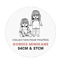 Dreiteiliges Minikane-Ensemble für Gordi-Puppen