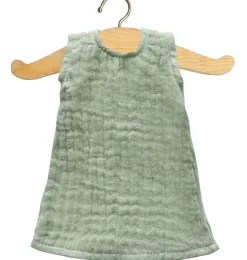 Grünes Minikane-Kleid für Amigas-Puppen