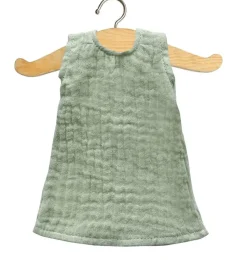 Grünes Minikane-Kleid für Amigas-Puppen