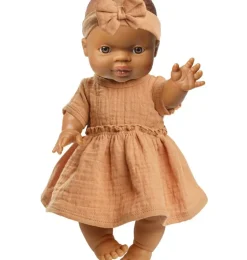 Heless-Kleid mit Stirnband für Gordi-Puppen / Karamell