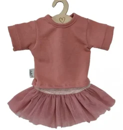 Hollie-T-Shirt und Tüll-Tutu/Rock für die Gordi-Puppen in der Farbe Altrosa