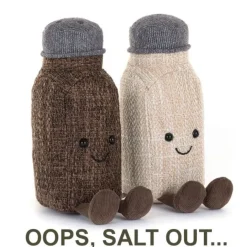 JellycatAmuseables Rocksy Salt & Miller Pepper