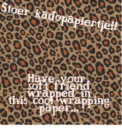 Leoparden-Geschenkpapier aus Kraftpapier