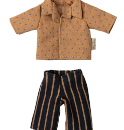 Maileg Bekleidungsset Vater Maus / Hemd und gestreifte Hose