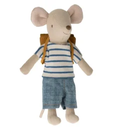 Maileg Big Brother Dreirad Maus mit Tasche