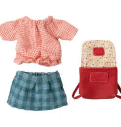Maileg Big Sister Dreirad Maus mit roter Tasche