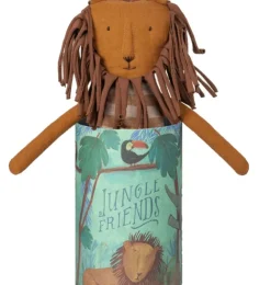 Maileg Jungle Friends Löwe mit Pyjama und Strickmütze