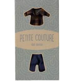 Maileg Kleidungsset Vater Maus / Kariertes Hemd und Jeans
