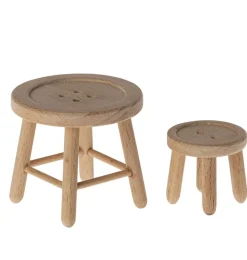 Maileg-Set aus Tisch und Hocker für die Mäuse