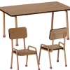 Maileg Set Tisch mit zwei Stühlen für die Mäuse / dunkles Pulver
