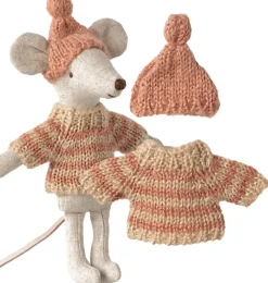 Maileg Strickpullover und Mütze für die Big Sister Maus