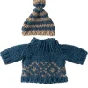 Maileg Strickpullover und Mütze für Vater Maus