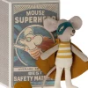Maileg Superhelden-Maus kleiner Bruder in Streichholzschachtel