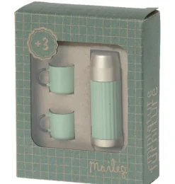 Maileg Thermoskanne und Tassen / Minze
