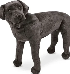 Melissa & Doug, lebensechtes Plüschspielzeug „Labrador Retriever“ in Schwarz