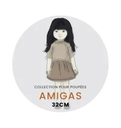 Minikane Amigas Baumwollpuppenkleid Nausicaa
