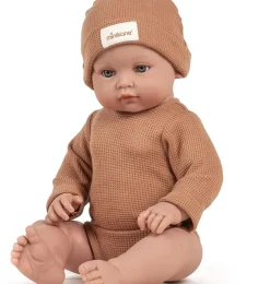 Minikane Bambinis – Ensemble mit langen Ärmeln, Andréa et bonnet und nid d'abeille pétale