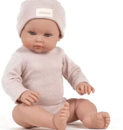 Minikane Bambinis – Ensemble mit langen Ärmeln, Andréa et bonnet und nid d'abeille pétale