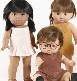 Minikane Barboteuse Orléane und Tricot Miel für Gordi-Puppen