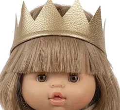 Minikane goldene Krone für Gordi-Puppen