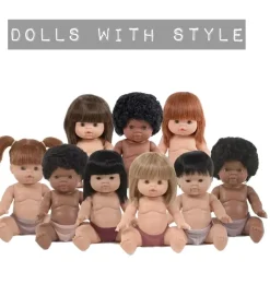 Minikane-Puppe Gabrielle, eine Paola Reina Gordi-Puppe, die speziell für Minikane 34 cm entworfen wurde