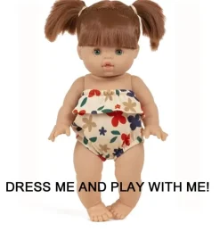 Minikane-Puppe Gabrielle, eine Paola Reina Gordi-Puppe, die speziell für Minikane 34 cm entworfen wurde