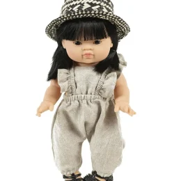 Minikane Strohhut Pablo Noir für Gordi-Puppen