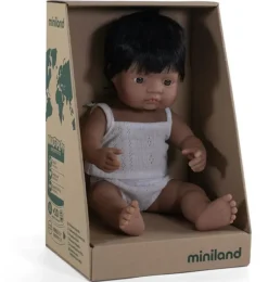 Miniland Puppe Junge Hispanic 38 cm