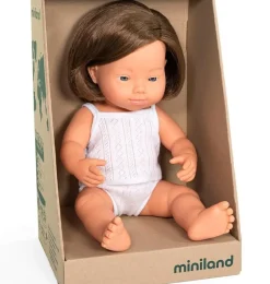Miniland Puppenmädchen mit Down-Syndrom 38 cm