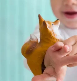 Oli & Carol Rob de Fox Beißspielzeug, Badespielzeug und Armband