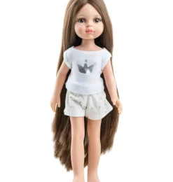 Paola Reina Amigas Puppe Carol mit extra langen Haaren