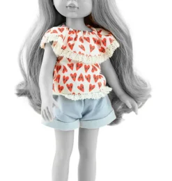 Paola Reina Amigas Puppenkleidungsset Shorts und Oberteil