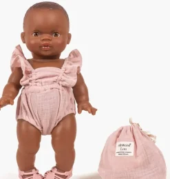 Paola Reina Babypuppe braunes Mädchen 34 cm